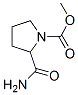 1-Pyrrolidinecarboxylicacid,2-(aminocarbonyl)-,methylester(9CI) 结构式