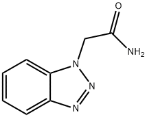 2-(苯并三氮唑-1-基)乙酰胺 结构式