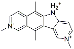 2,6,9,11-Tetramethyl-5H-pyrido[3',4':4,5]pyrrolo[2,3-g]isoquinoline-2,9-diium 结构式
