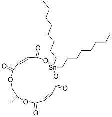 (5Z,13Z)-9-Methyl-2,2-dioctyl-1,3,8,11-tetraoxa-2-stannacyclopentadeca-5,13-diene-4,7,12,15-tetrone 结构式