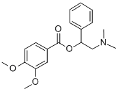 Veratric acid 2-dimethylamino-1-phenylethyl ester 结构式