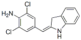 2,6-Dichloro-4-[(1,3-dihydro-2H-indol-2-ylidene)methyl]aniline 结构式