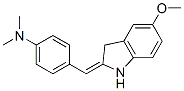 4-[(5-Methoxy-1H-indol-2(3H)-ylidene)methyl]-N,N-dimethylaniline 结构式