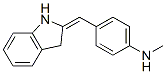 4-(1H-Indol-2(3H)-ylidenemethyl)-N-methylaniline 结构式