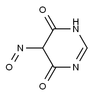 4,6(1H,5H)-Pyrimidinedione, 5-nitroso- (9CI) 结构式