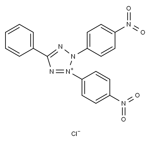 2,3-BIS(4-NITROPHENYL)-5-PHENYLTETRAZOLIUM CHLORIDE Structure