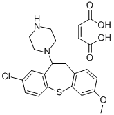 8-Chloro-3-methoxy-10-piperazino-10,11-dihydrodibenzo(b,f)thiepin male ate|