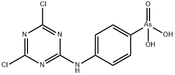 [4-[(4,6-dichloro-1,3,5-triazin-2-yl)amino]phenyl]arsonic acid Structure