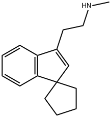 3'-[2-(Methylamino)ethyl]spiro[cyclopentane-1,1'-[1H]indene] 结构式