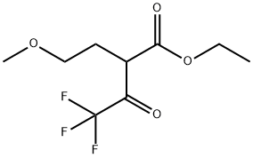 4,4,4-TRIFLUORO-2-(2-METHOXYETHYL)-3-OXOBUTYRIC ACID ETHYL ESTER Structure