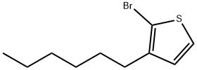 2-溴-3-己基噻吩 结构式