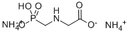 N-(膦酰甲基)甘氨酸二铵盐, 69254-40-6, 结构式