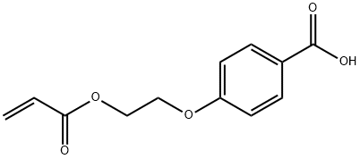 4-(2-丙烯醛基氧基乙基-1-氧基)-苯甲酸, 69260-38-4, 结构式