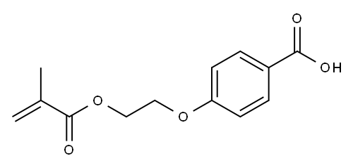 4-(2-METHACRYLOXY-ETHYL-1-OXY)BENZOIC ACID 结构式