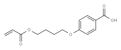 4-(4-(丙烯酰氧基)丁氧基)苯甲酸, 69260-42-0, 结构式