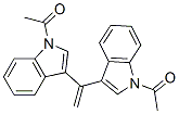 1-[3-[1-(1-acetylindol-3-yl)ethenyl]indol-1-yl]ethanone 结构式