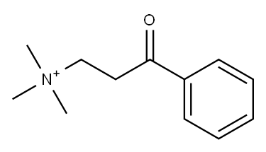 trimethyl-(3-oxo-3-phenyl-propyl)azanium 结构式