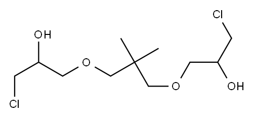 2,2-Bis[(3-chloro-2-hydroxypropoxy)methyl]propane 结构式