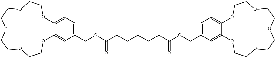 庚二酸双[(苯并-15-冠-5)-15-基甲]酯 结构式