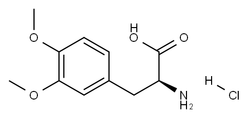 L-Tyrosine, 3-Methoxy-O-Methyl-, hydrochloride 结构式