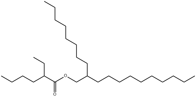 辛基十二醇乙基己酸酯 结构式