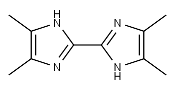 2,2'-双(4,5-二甲基咪唑) 结构式