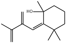 1,3,3-Trimethyl-2-[(1Z)-3-methyl-2-methylene-3-buten-1-ylidene]cyclohexanol Structure
