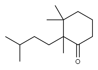 2,3,3-Trimethyl-2-(3-methylbutyl)cyclohexanone Structure