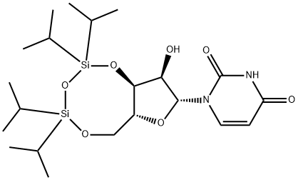 3',5'-O-(1,1,3,3-Tetraisopropyl-1,3-disiloxanediyl)uridine Structure