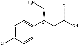 (R)-Baclofen Structure