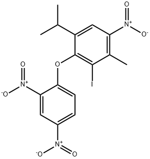 2-iodo-6-isopropyl-3-methyl-2',4,4'-trinitrodiphenyl ether Structure