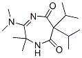 3-(Dimethylamino)-2,2-dimethyl-6,6-bis(1-methylethyl)-1H-1,4-diazepine-5,7(2H,6H)-dione|
