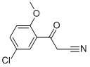 3-(5-氯-2-甲氧基苯基)-3-氧代丙腈 结构式