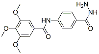 N-[4-(hydrazinecarbonyl)phenyl]-3,4,5-trimethoxy-benzamide 结构式