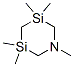 1,3,3,5,5-pentamethyl-1,3,5-azadisilinane 结构式