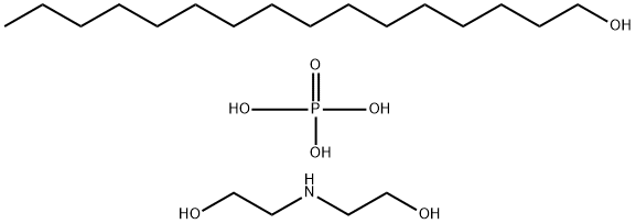 1-Hexadecanol, phosphate, compd. with 2,2'-iminobis[ethanol] (1:1) Structure