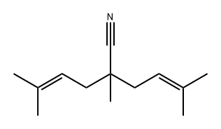 2,5-Dimethyl-2-(3-methyl-2-butenyl)-4-hexenenitrile 结构式