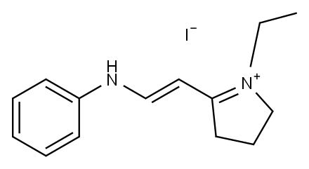 5-(2-anilinovinyl)-1-ethyl-3,4-dihydro-2H-pyrrolium iodide|