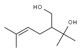 3-methyl-2-(3-methylbut-2-enyl)butane-1,3-diol Structure