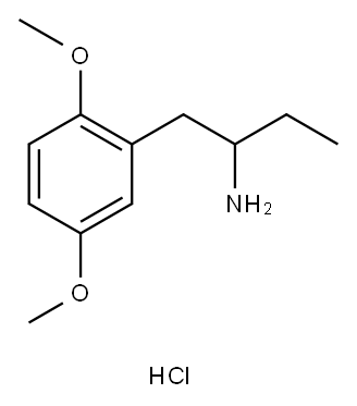2-AMINO-1-(2,5-DIMETHOXYPHENYL)-BUTANE HYDROCHLORIDE 结构式