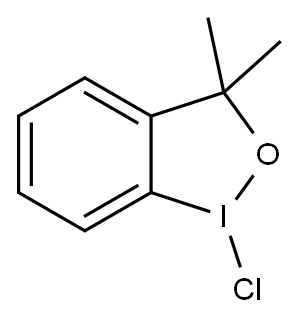 1-氯-1,3-二氢-3,3-二甲基-1,2-苯碘酰E 结构式