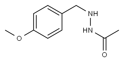 N'-(p-Methoxybenzyl)acetohydrazide 结构式