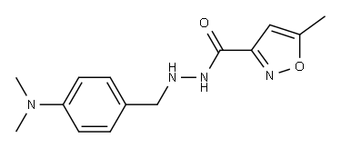 N'-(4-Dimethylaminobenzyl)-5-methyl-3-isoxazolecarbohydrazide Structure