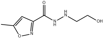 N'-(2-Hydroxyethyl)-5-methyl-3-isoxazolecarbohydrazide 结构式