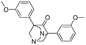 1,5-Bis(m-methoxyphenyl)-3,7-diazaadamantan-9-one 结构式