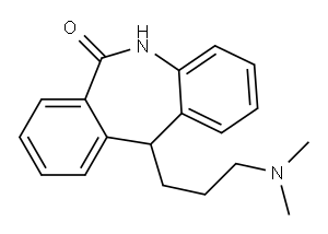 5,11-Dihydro-11-(3-dimethylaminopropyl)-6H-dibenz[b,e]azepin-6-one 结构式