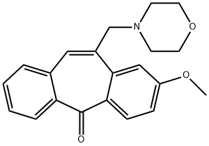 2-Methoxy-11-morpholinomethyl-5H-dibenzo[a,d]cyclohepten-5-one Structure