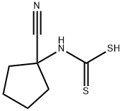 1-Cyanocyclopentanedithiocarbamic acid Structure