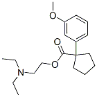1-(m-Methoxyphenyl)-1-cyclopentanecarboxylic acid 2-(diethylamino)ethyl ester 结构式
