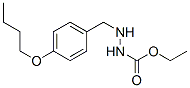 3-(p-Butoxybenzyl)carbazic acid ethyl ester 结构式